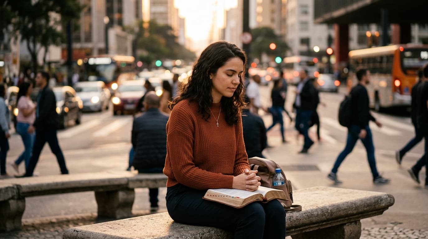 Imagem de capa fotográfica para o post Vencendo a Ansiedade: Como Encontrar a Paz de Deus em um Mundo Acelerado