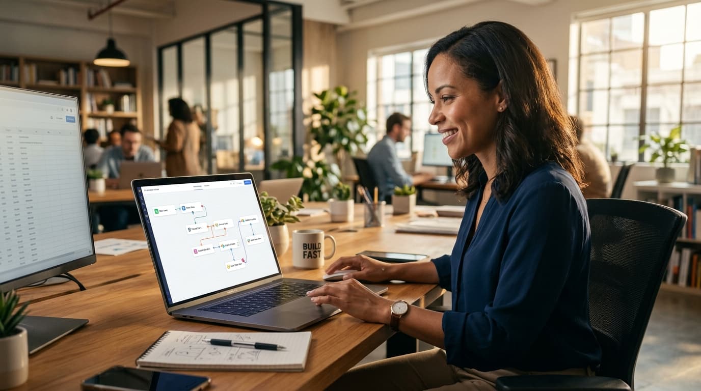 Imagem de capa fotográfica para o post Automação Sem Código (No-Code): Como Eliminar Tarefas Repetitivas Sem Precisar Programar
